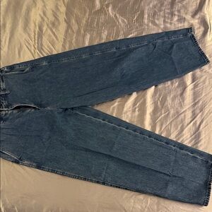 Uniqlo Men's Blue WIDE TAPERED JEANS